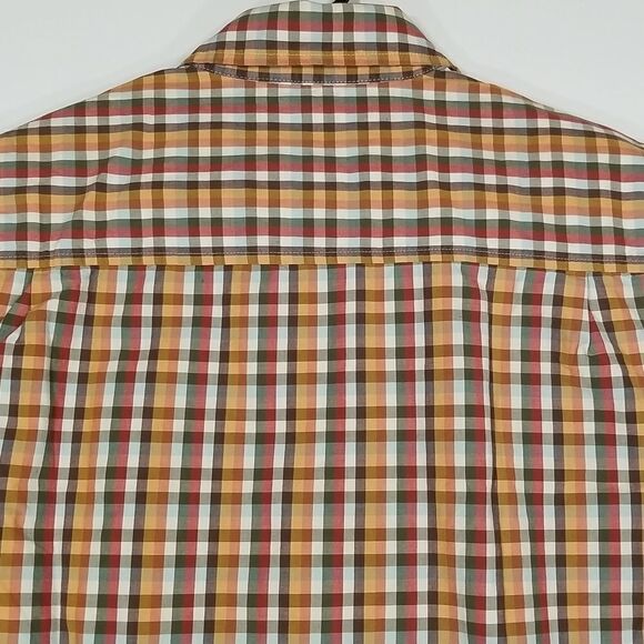 🎁5/$25 Old Navy Shirt Men's Small Button Down Short Sleeve Plaid Office Cotton - Picture 7 of 8